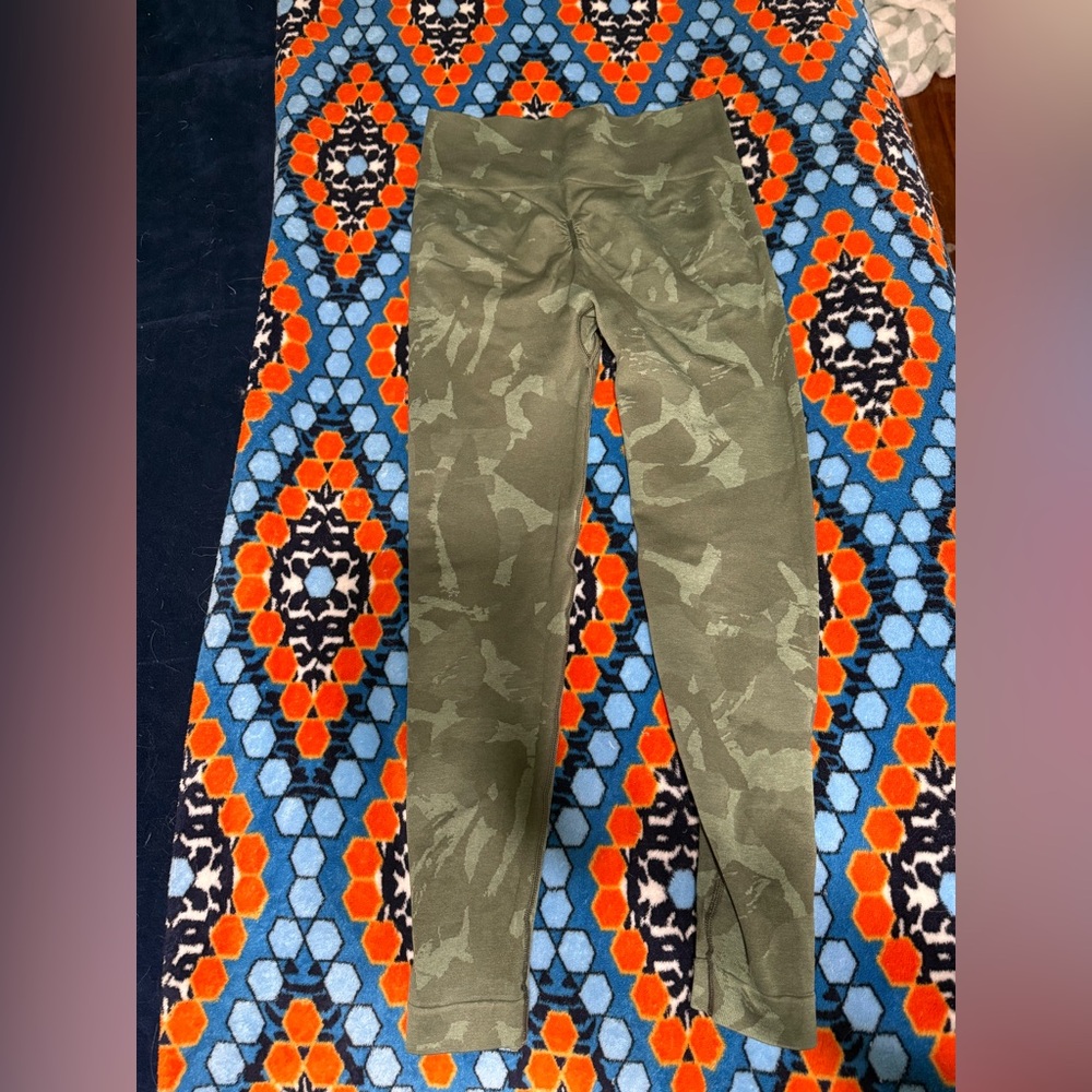 Gymshark green camo leggings
